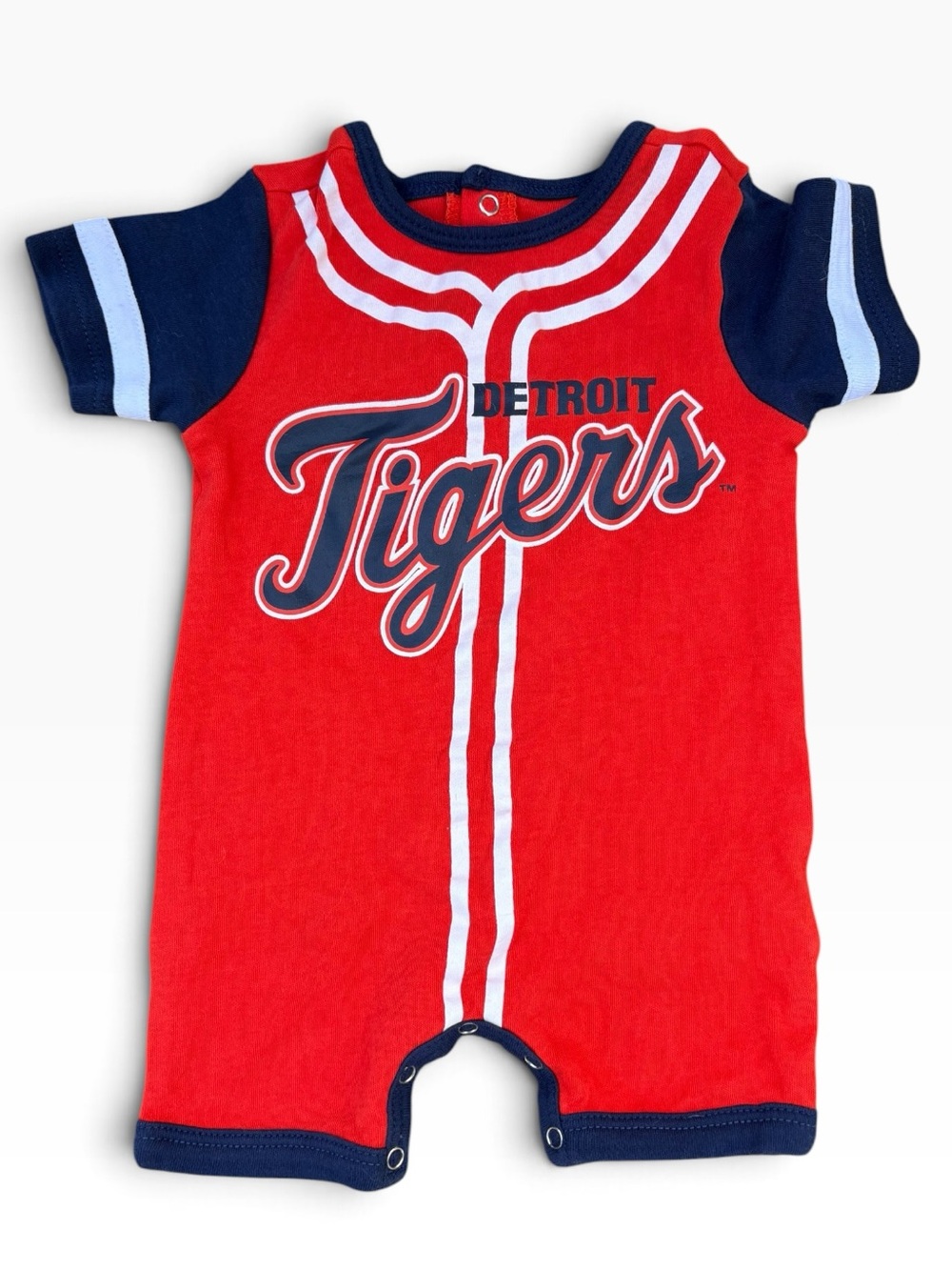 Genuine Merchandise Orange & Navy Detroit Tigers Baby One-Piece